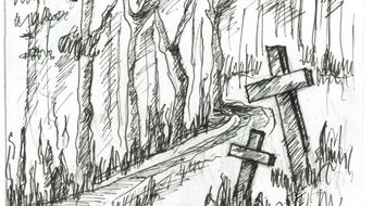 Zeichnung Gräber in Grünow Mecklenburg