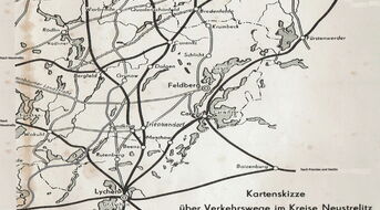 Karte mittelalterlicher Handelswege